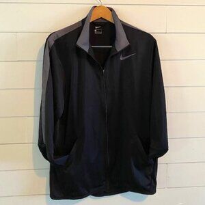 Nike Men's Epic Full Zip Training Jacket – Black/Grey – Men’s Large